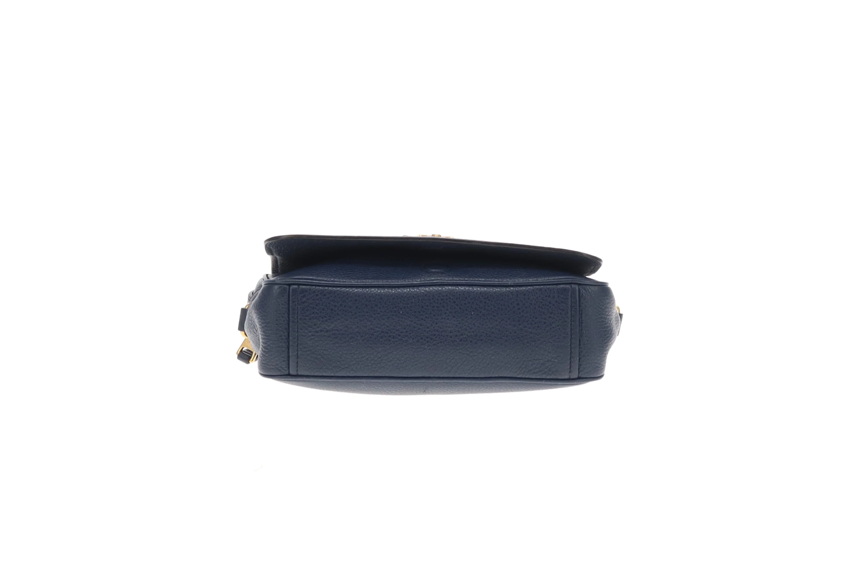 Prada Flap Crossbody Navy GHW - Image 9
