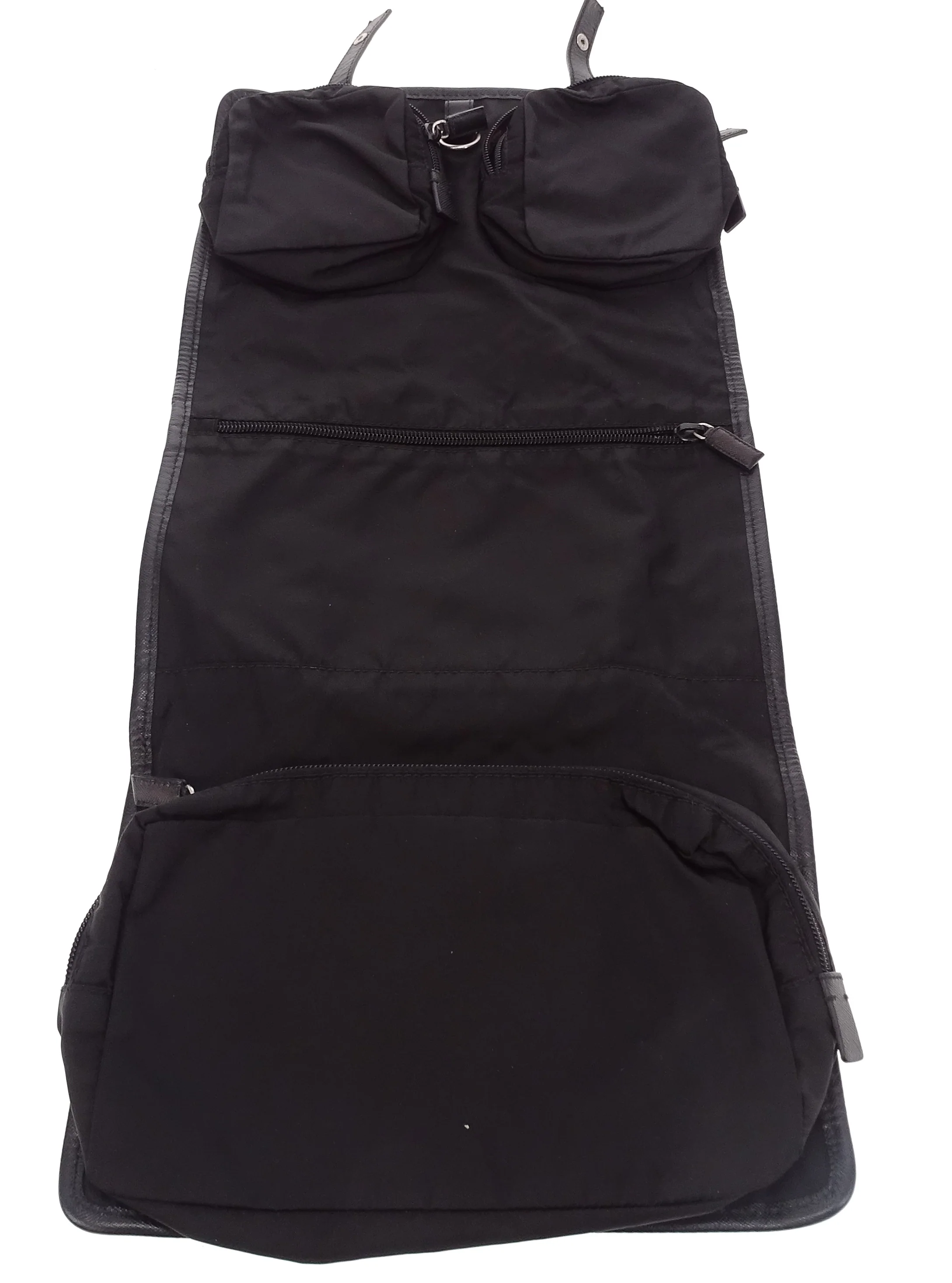 Prada Fold Out Wash Bag Black Nylon - Image 10
