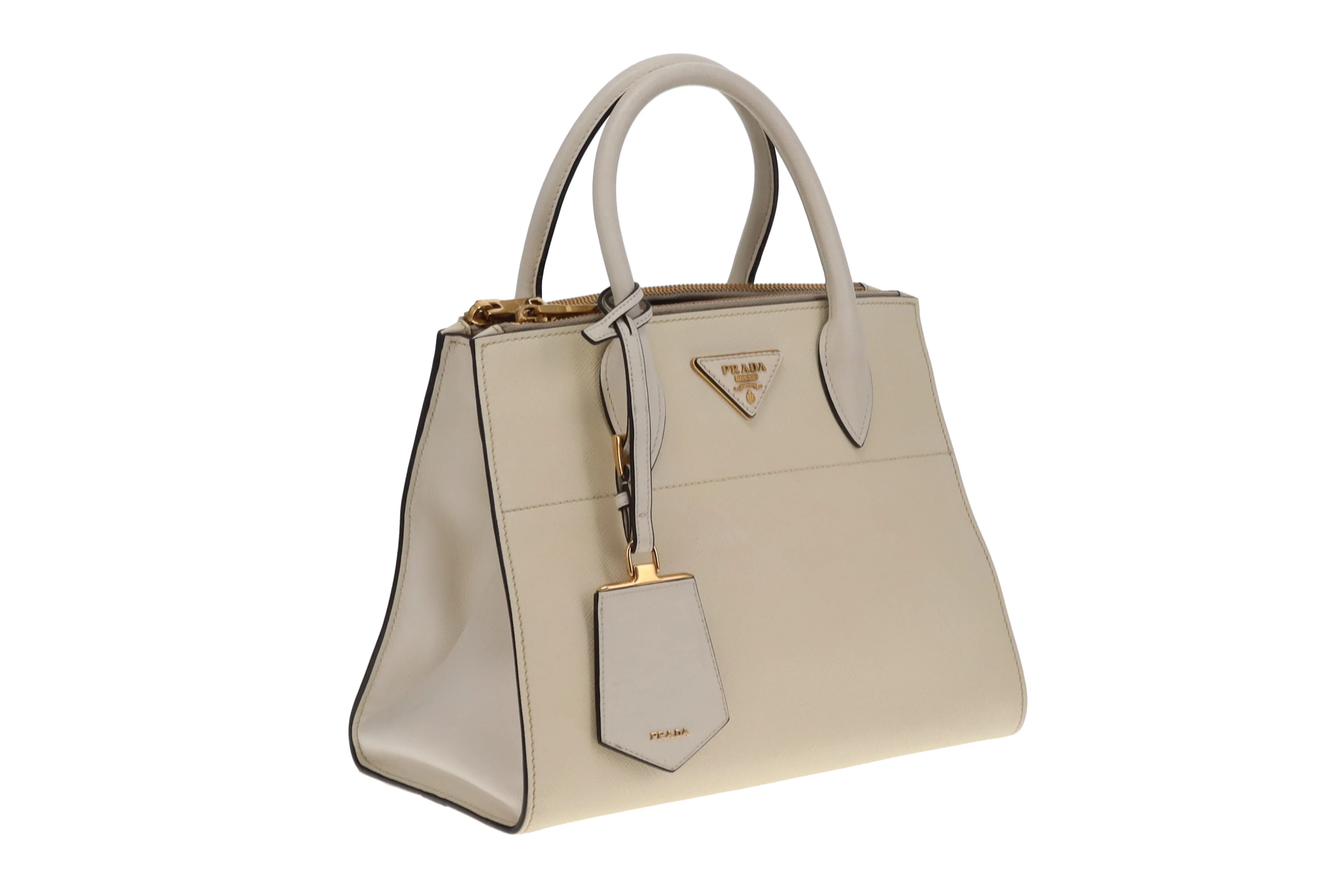 Prada Paradigme City Calfskin Greche  Tote - Image 4