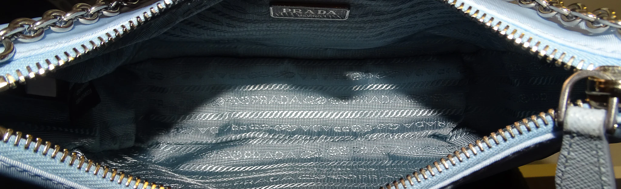 Prada Re-Edition 2005 Blue Nylon Crossbody Bag - Image 14