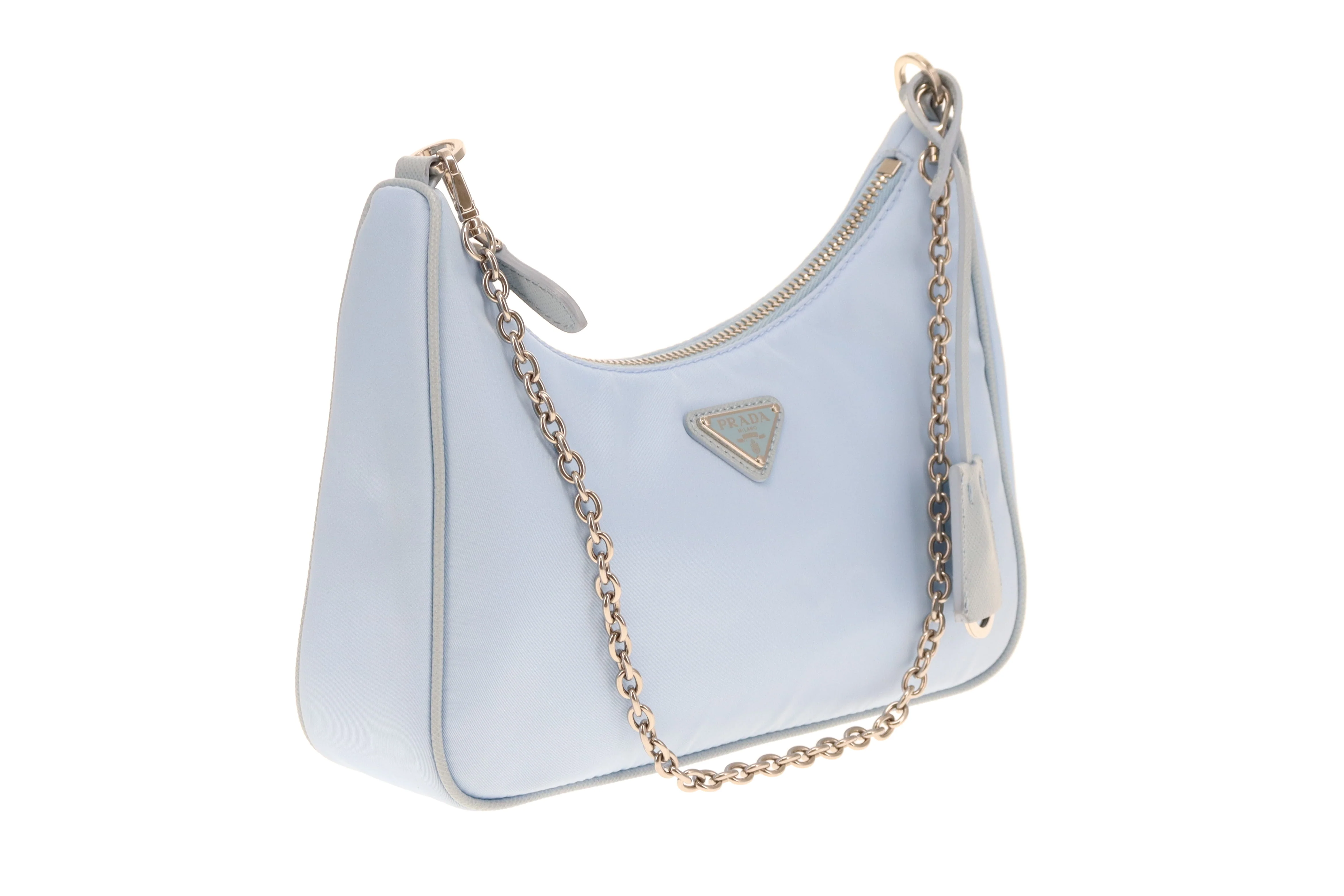 Prada Re-Edition 2005 Blue Nylon Crossbody Bag - Image 4