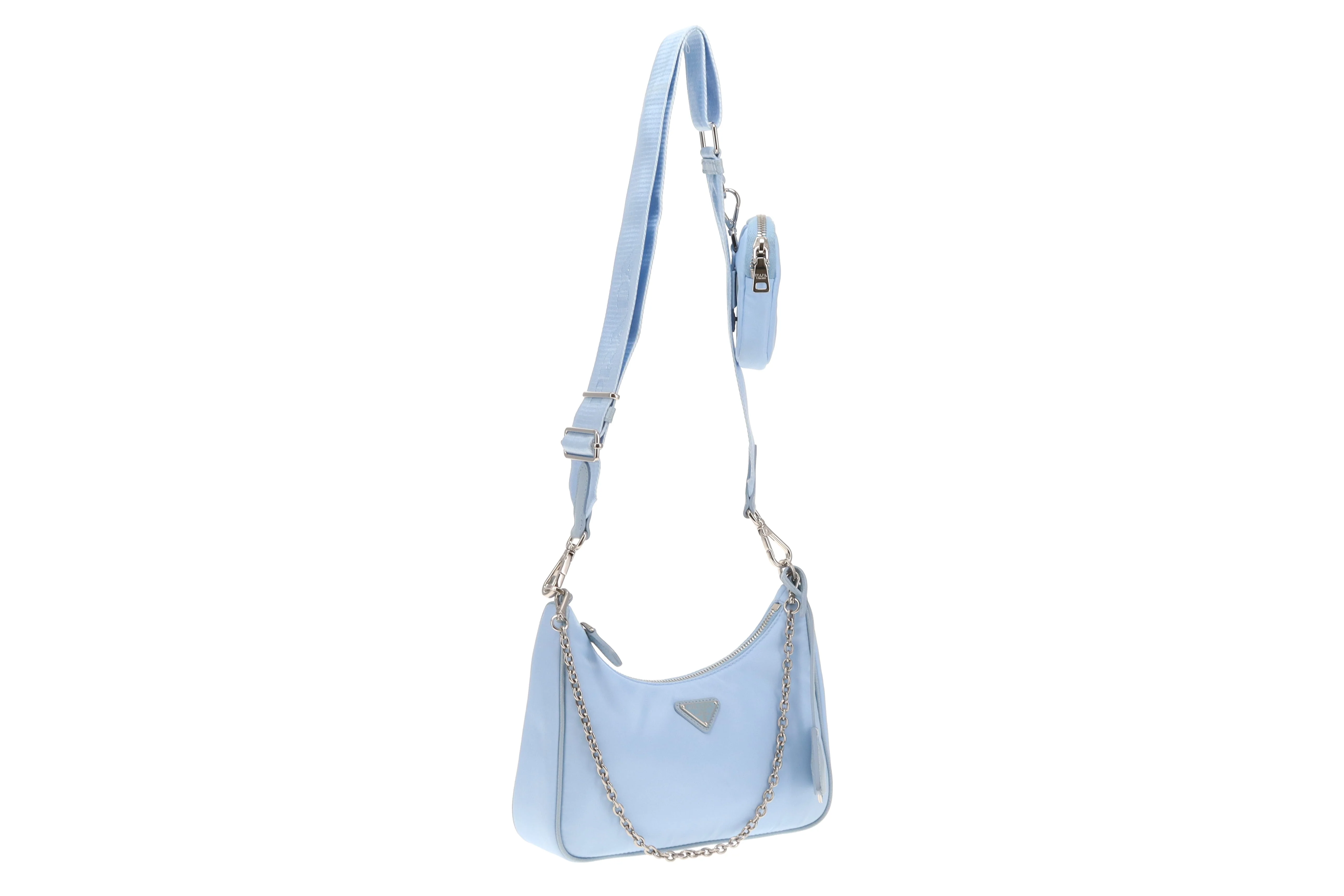 Prada Re-Edition 2005 Blue Nylon Crossbody Bag - Image 5