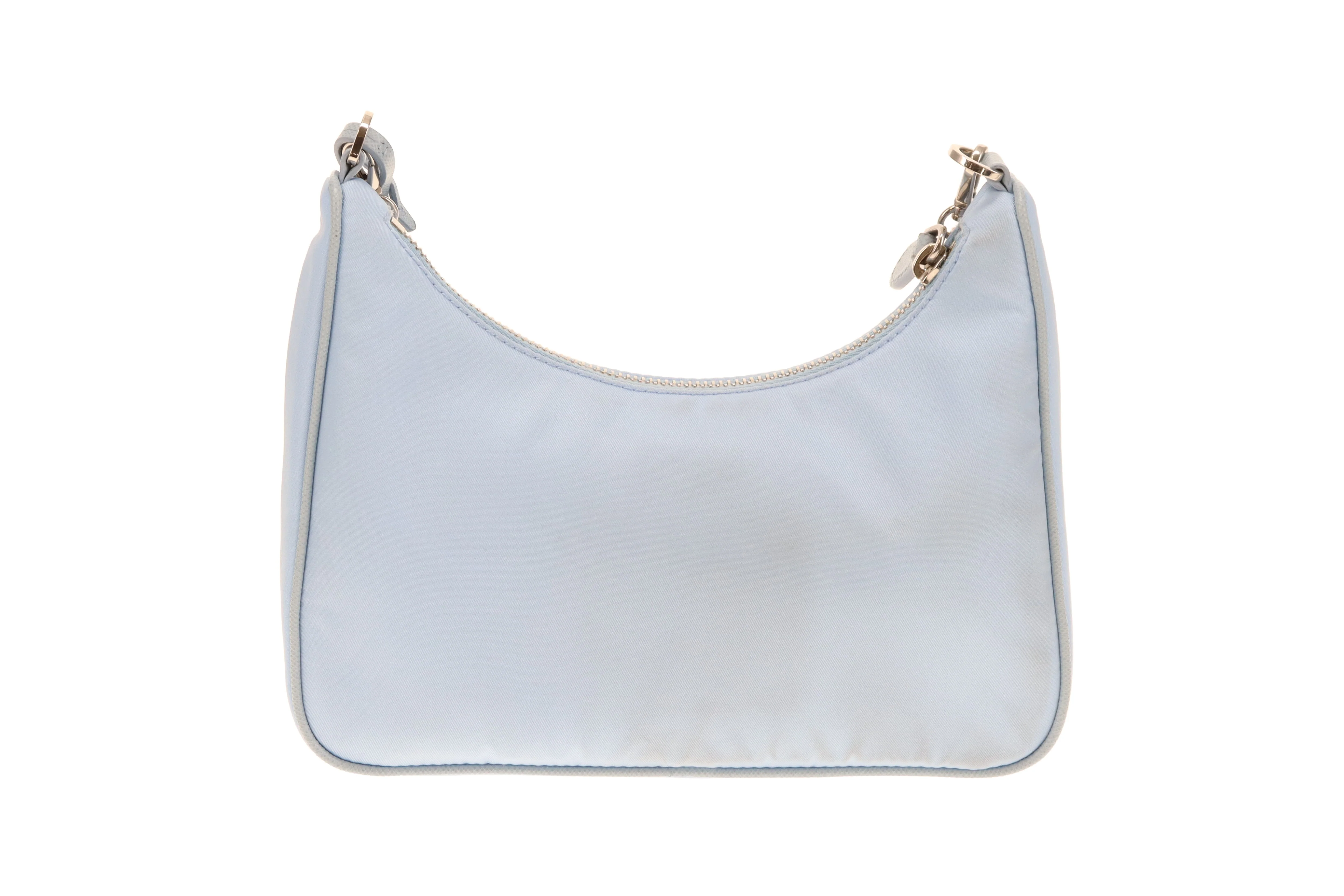 Prada Re-Edition 2005 Blue Nylon Crossbody Bag - Image 7