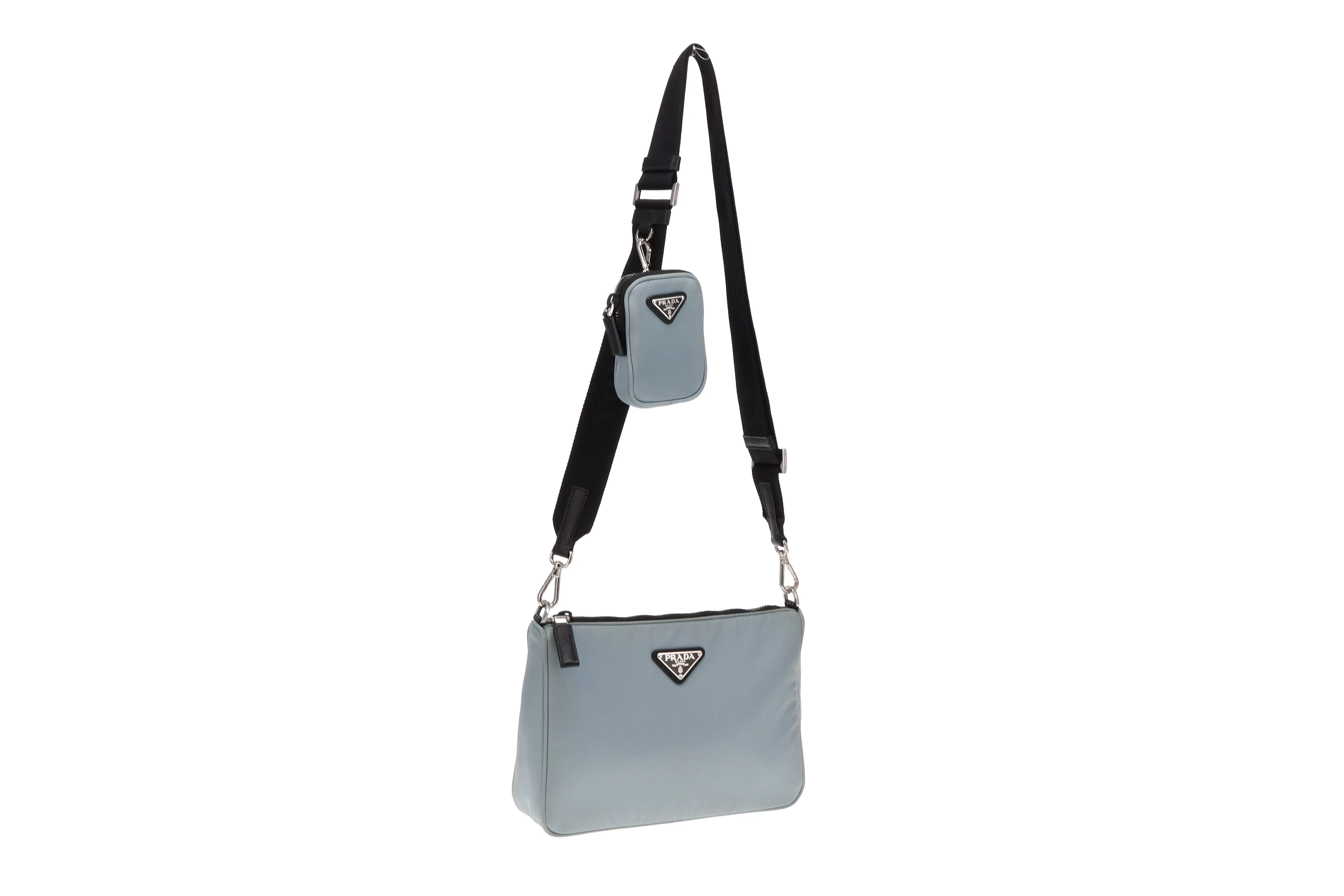 Prada Nylon Sky Blue Mens Re-Nylon Crossbody - Image 4