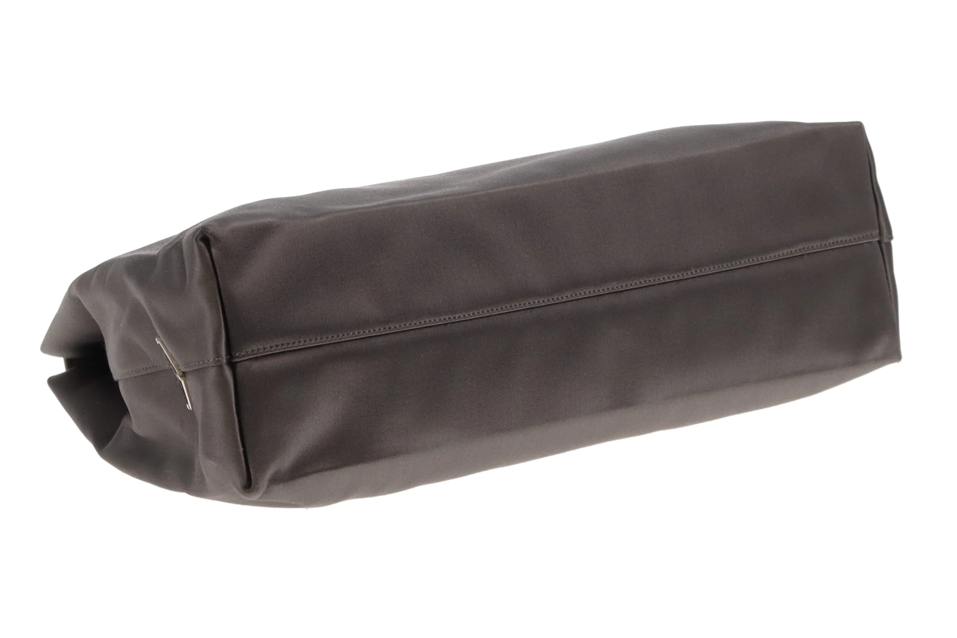 Prada Top Handle Bag Silver Satin - Image 10