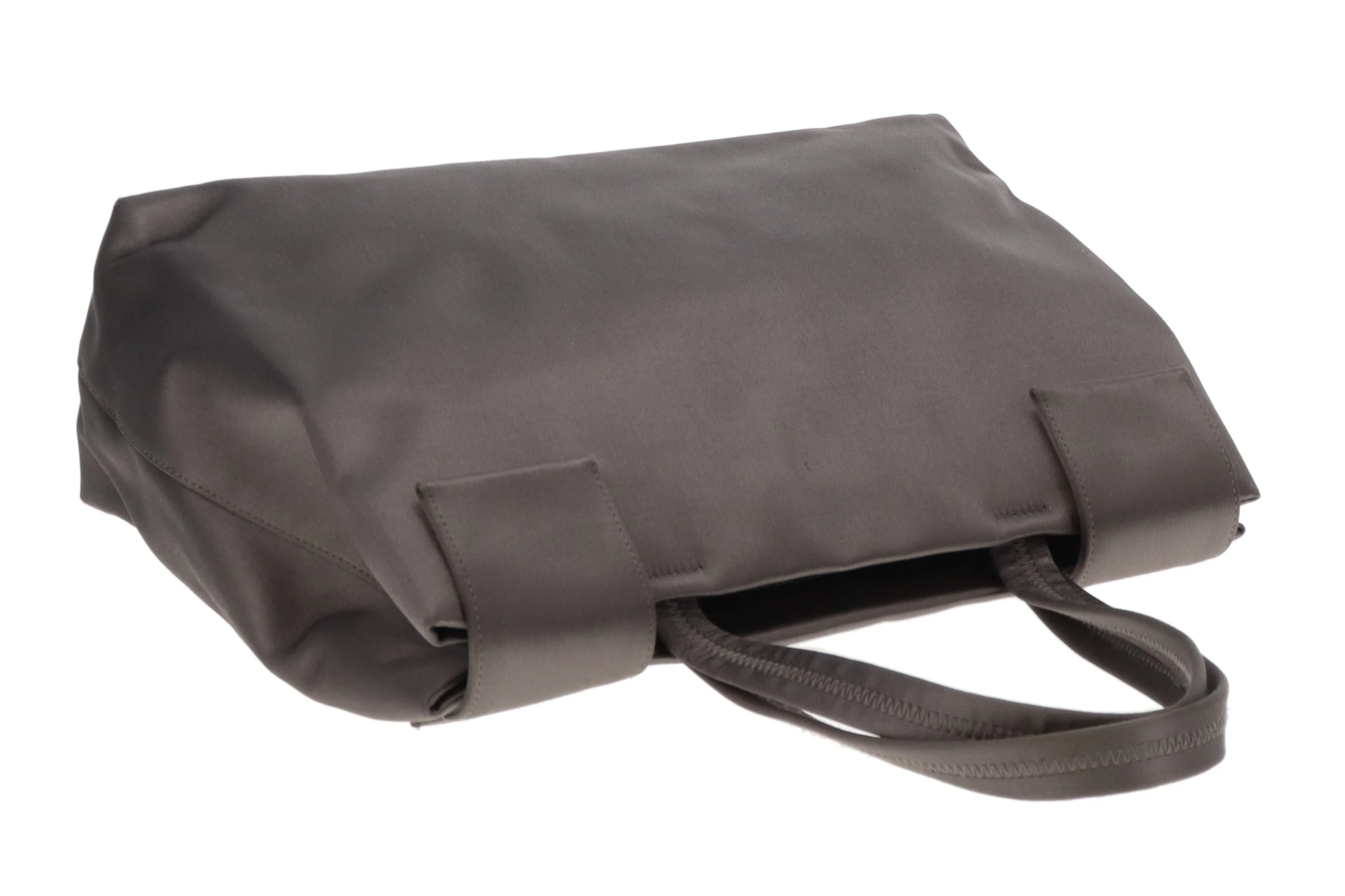 Prada Top Handle Bag Silver Satin - Image 8