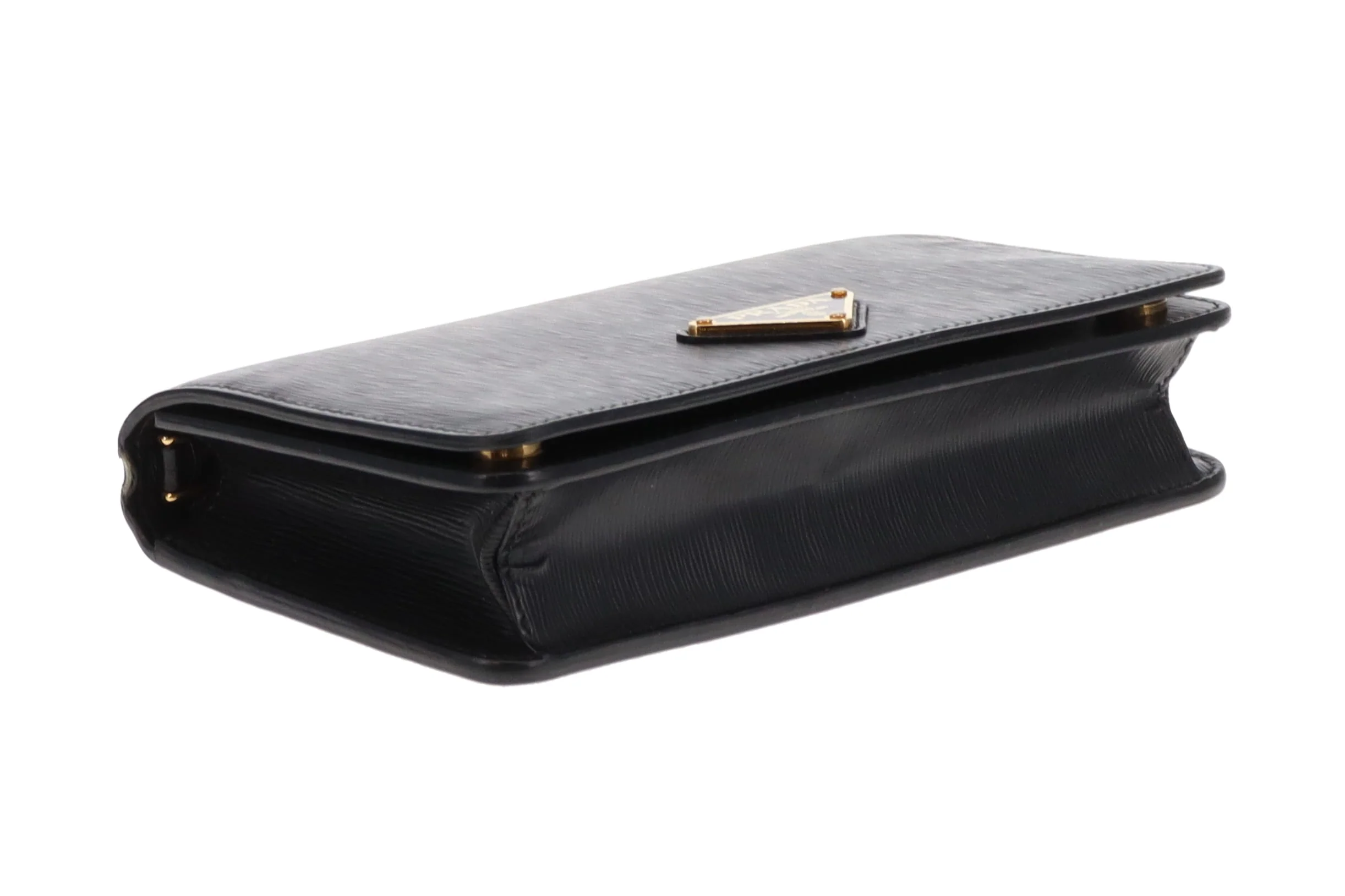 Prada Wallet Black Textured Leather Large - Image 10