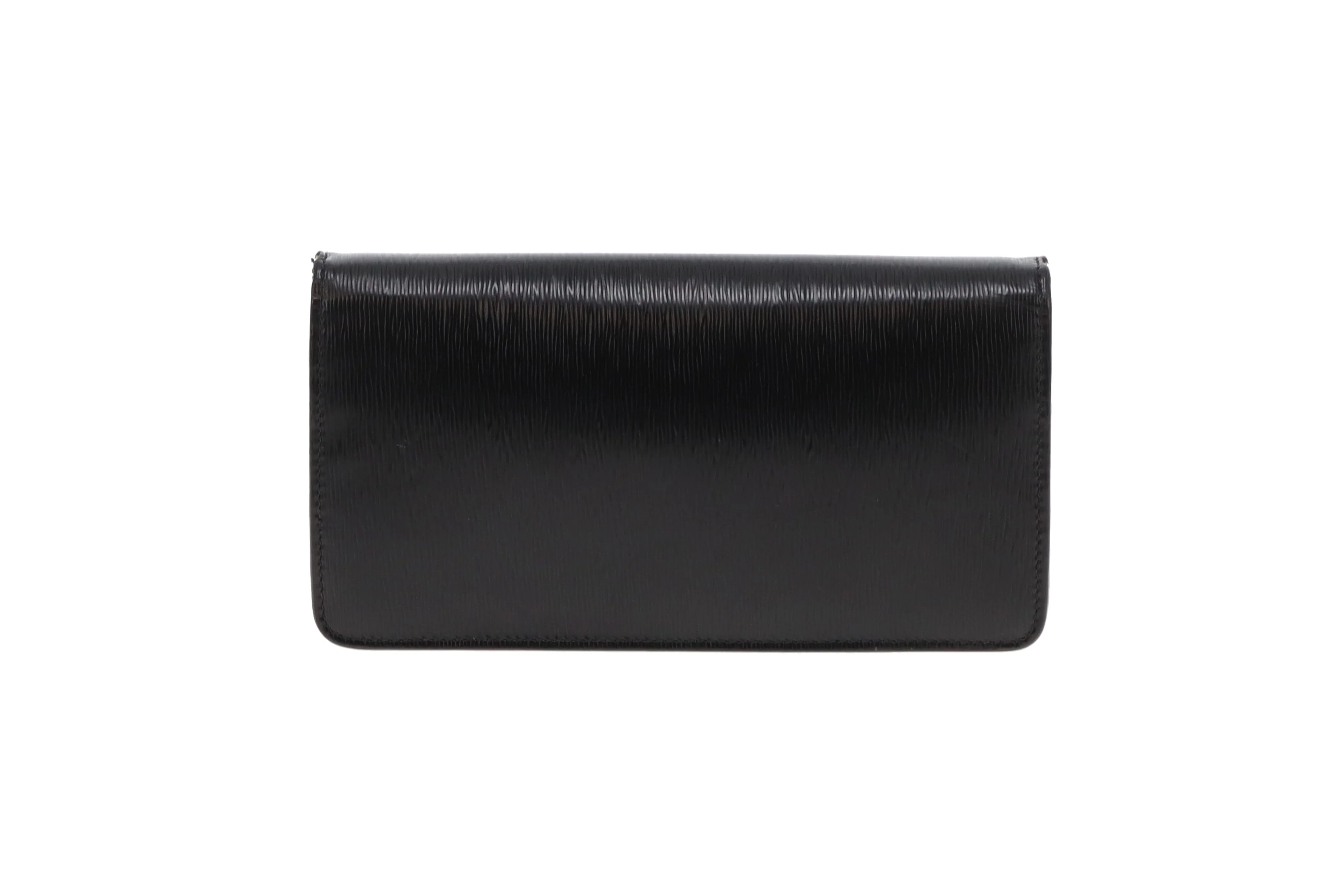 Prada Wallet Black Textured Leather Large - Image 5