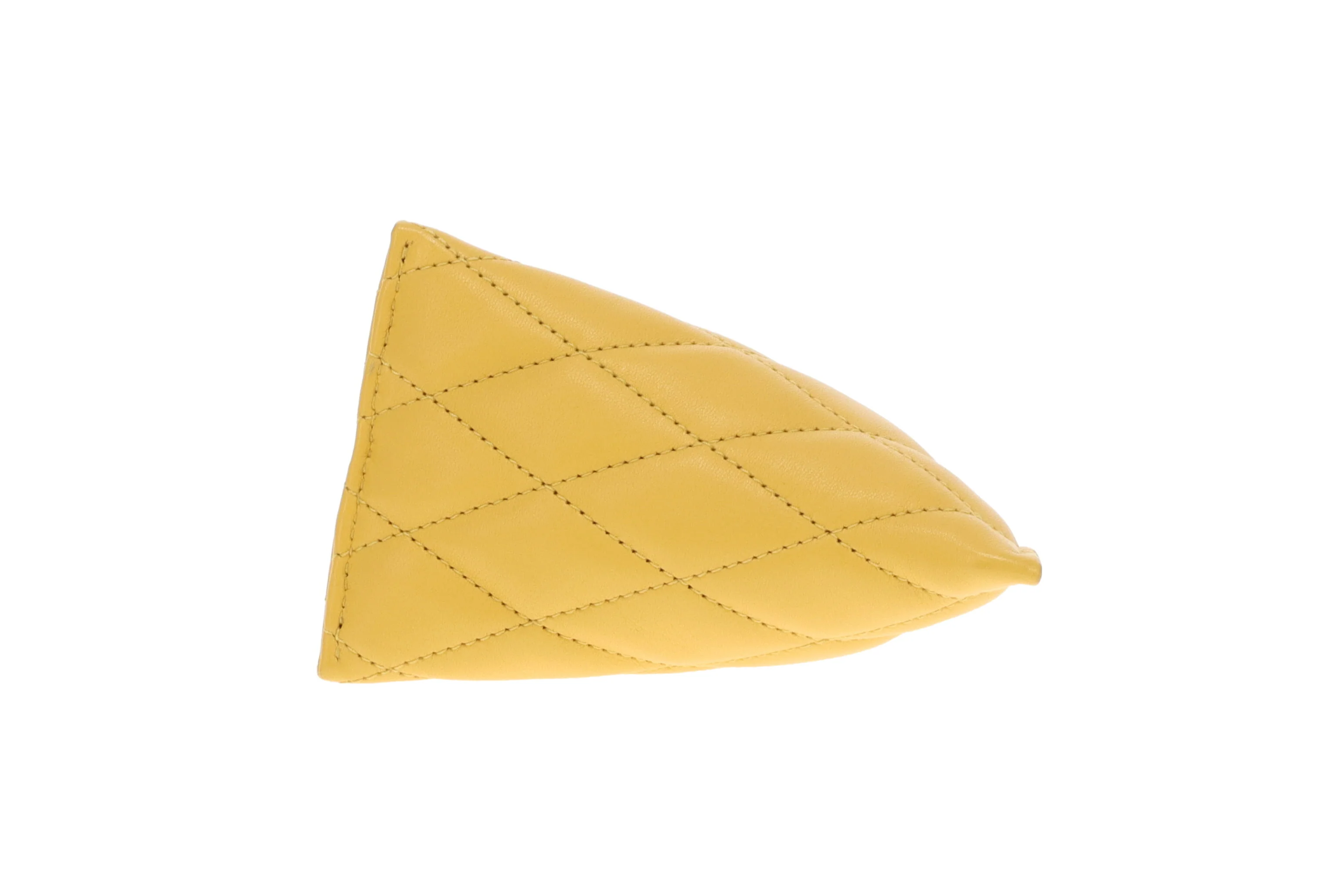 Saint Laurent Berlingo Charm Key Pouch Yellow Lambskin - Image 5