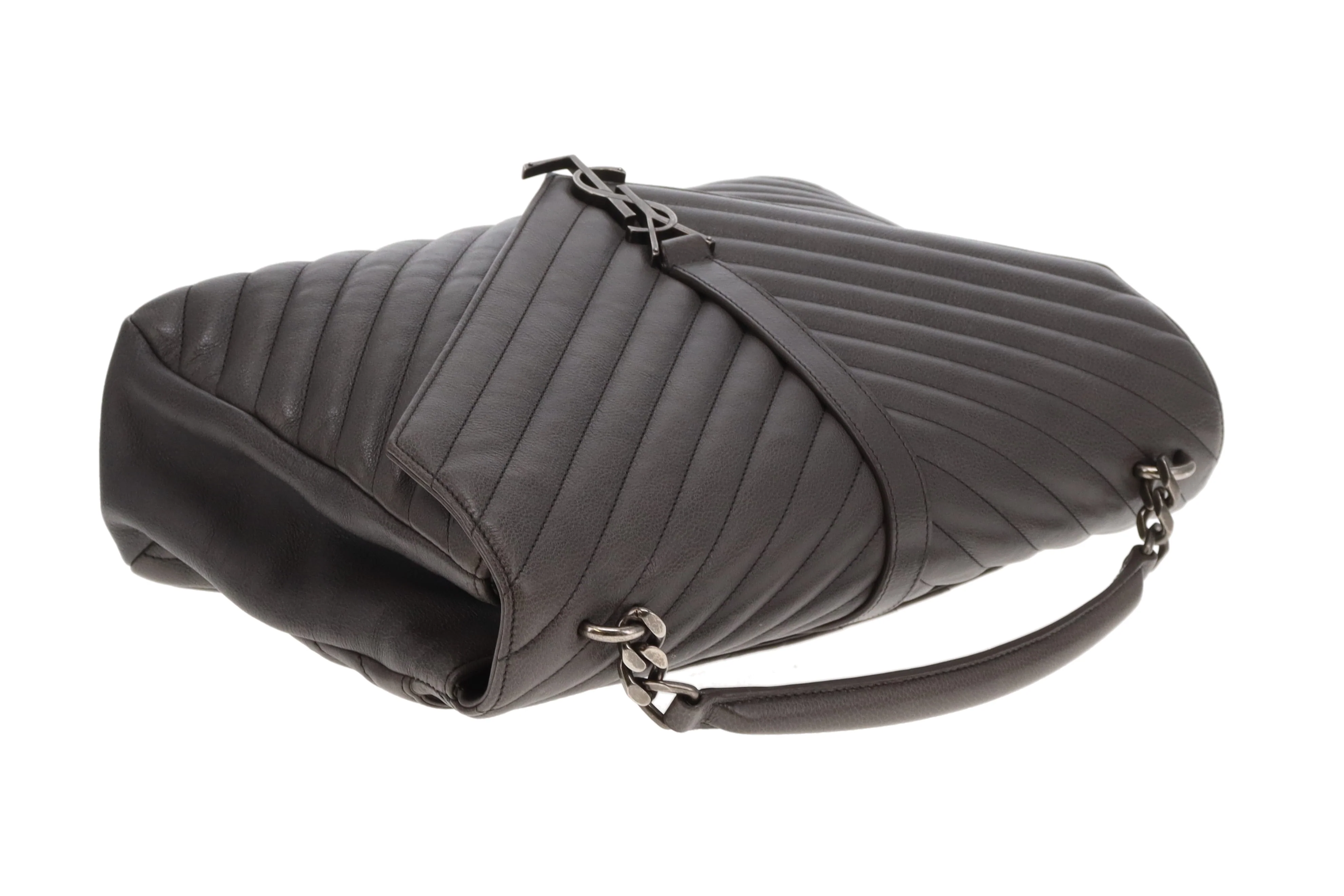 Saint Laurent College Bag Large Grey 2015 - Image 10