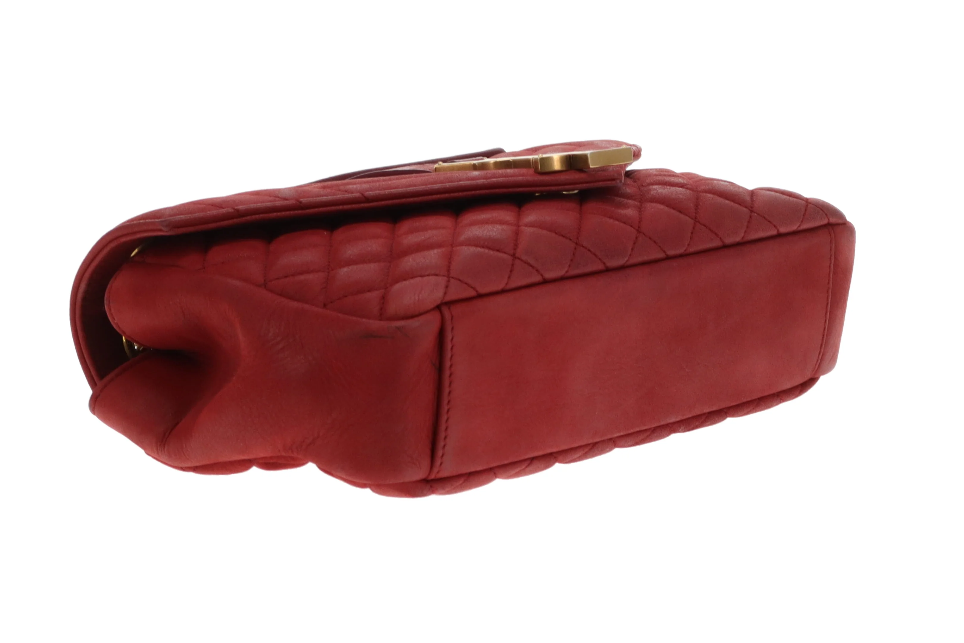 Saint Laurent College Bag Red Mixed Matelasse 2017 - Image 11