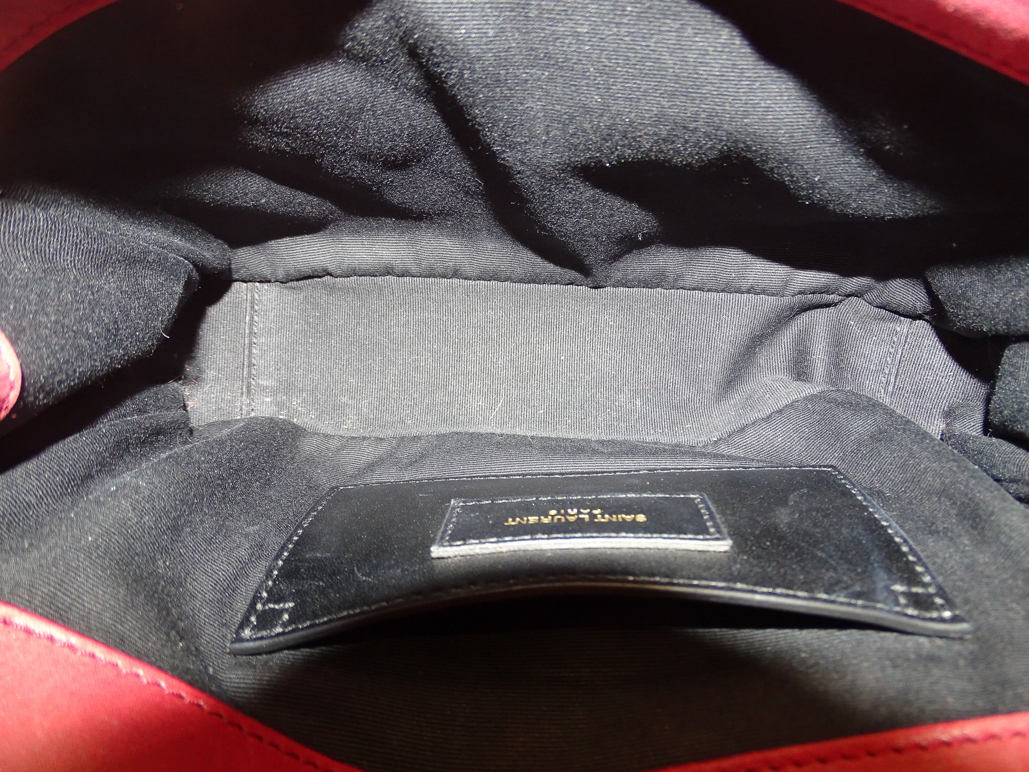 Saint Laurent College Bag Red Mixed Matelasse 2017 - Image 14