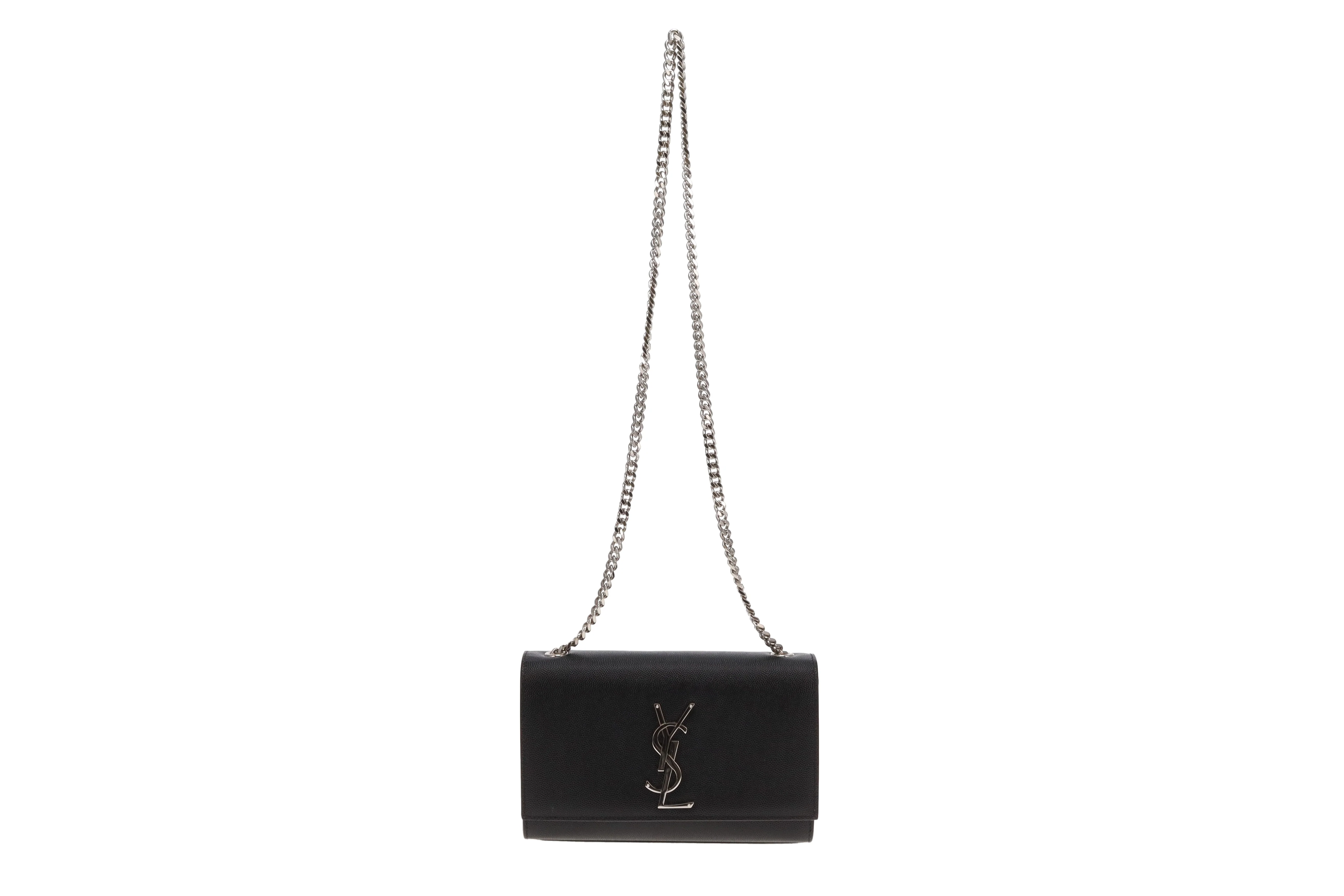 Saint Laurent Kate Small Black SHW 2024 - Image 3