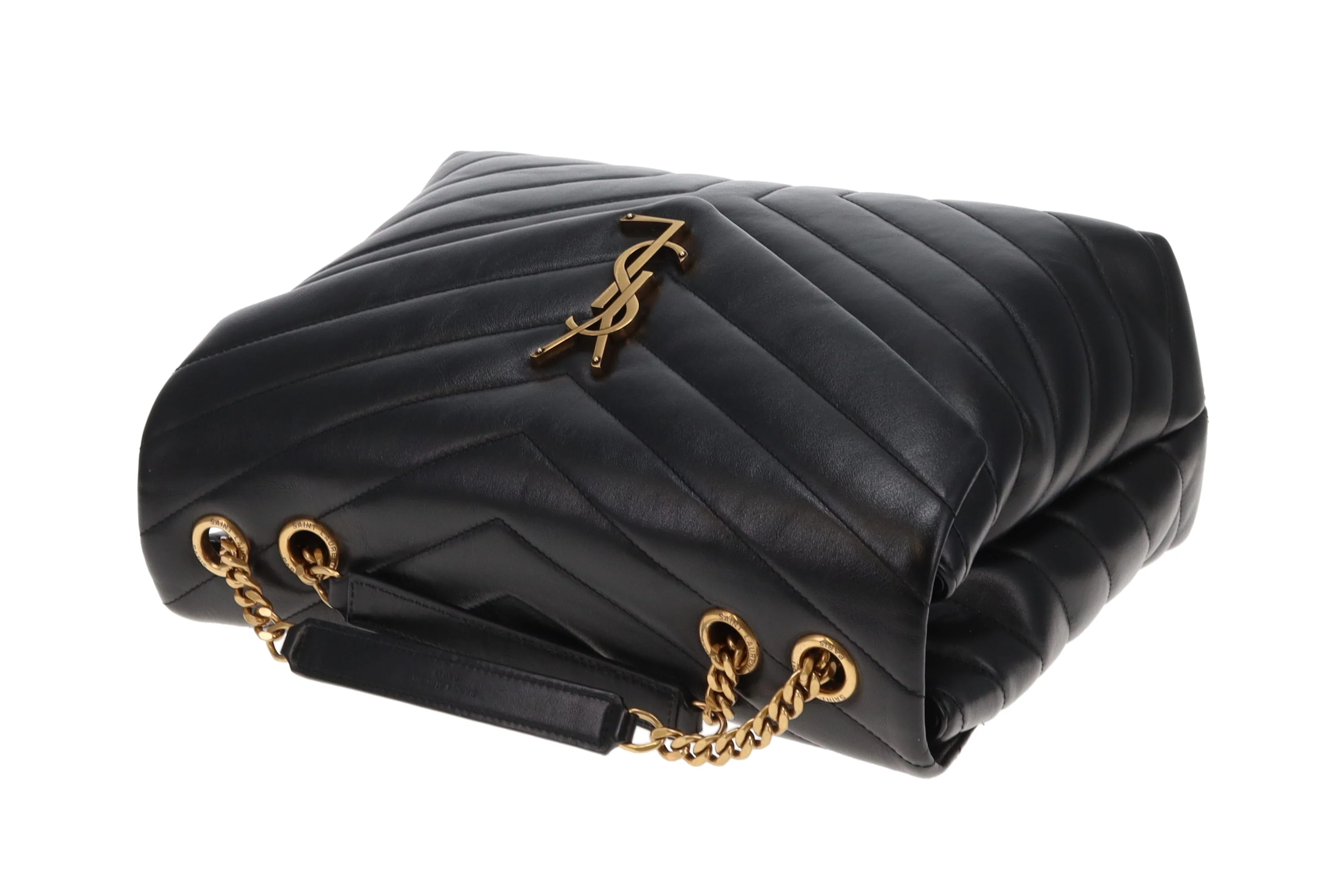 Saint Laurent Loulou Med Black GHW 2019 - Image 13