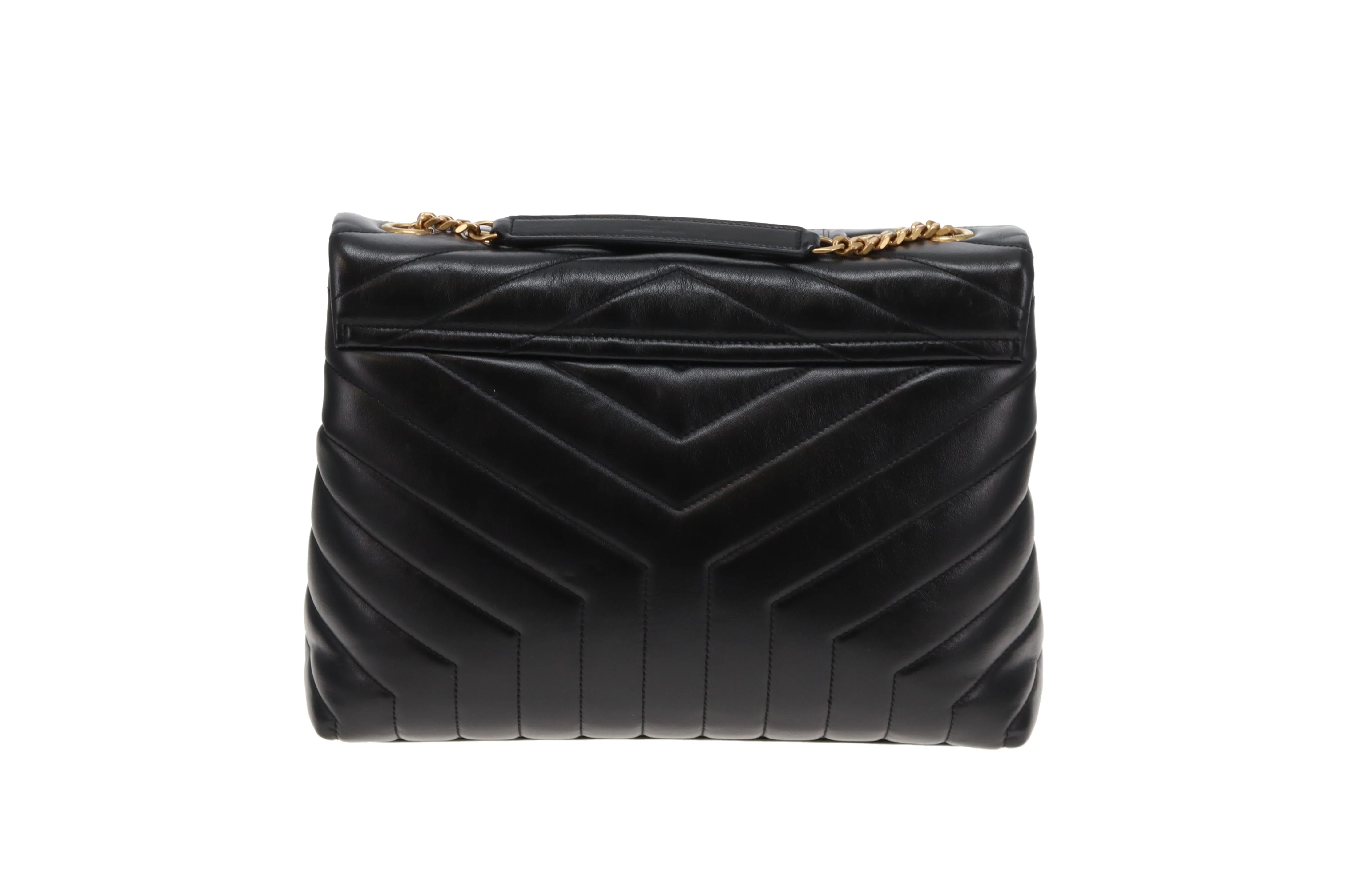 Saint Laurent Loulou Med Black GHW 2019 - Image 7