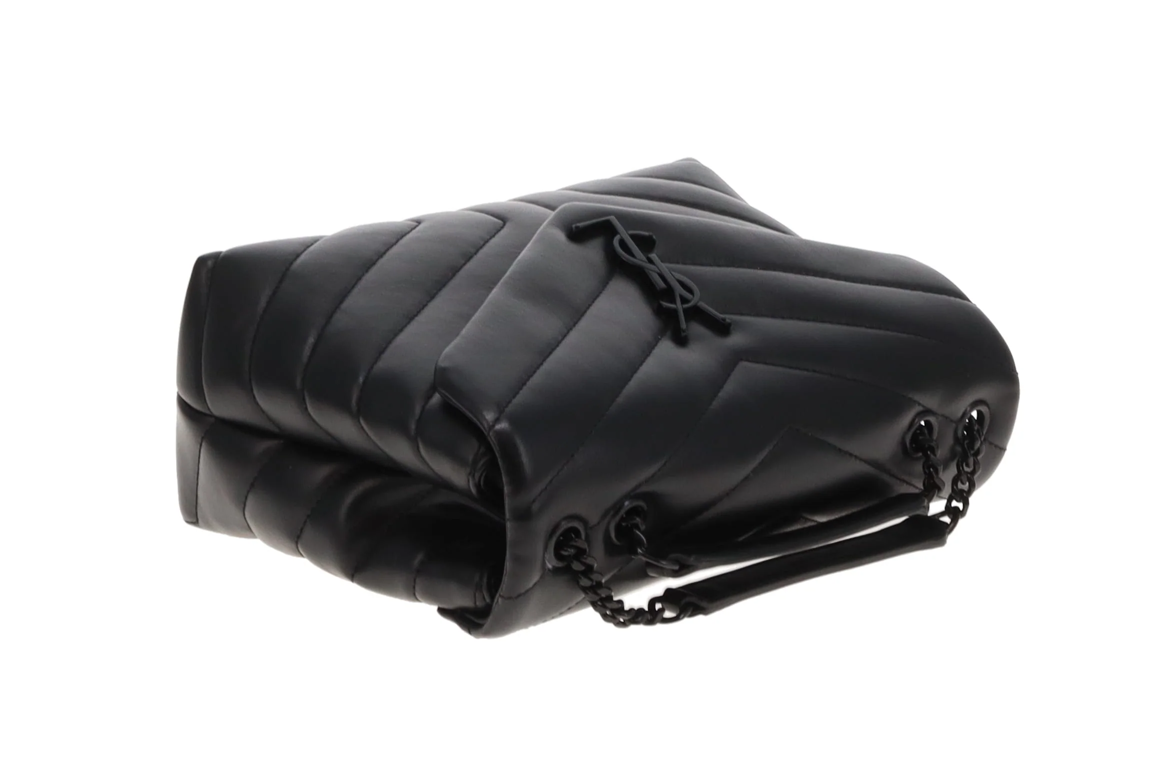 Saint Laurent Loulou Small Black on Black 2023 - Image 10