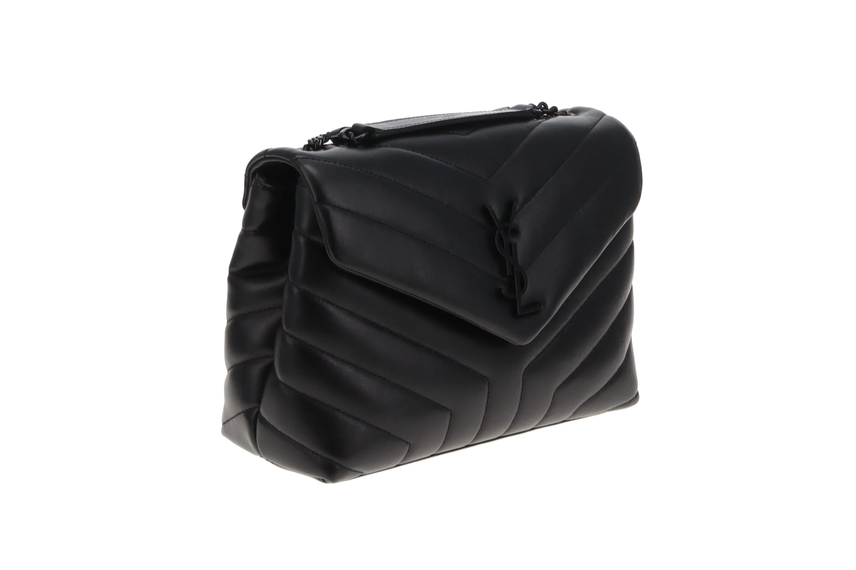 Saint Laurent Loulou Small Black on Black 2023 - Image 4