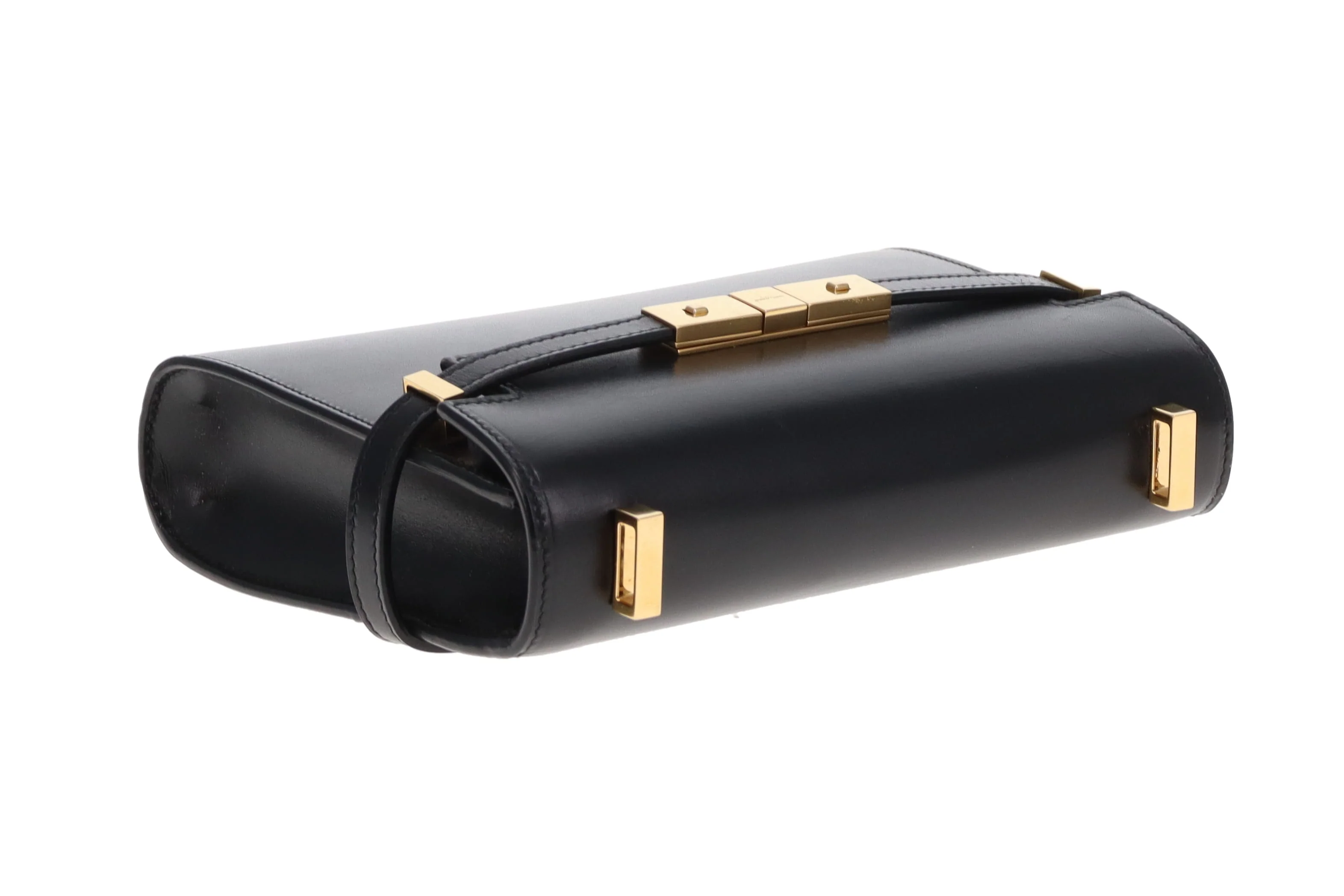 Saint Laurent Manhattan Mini Black Box Leather Shoulder Bag - Image 8