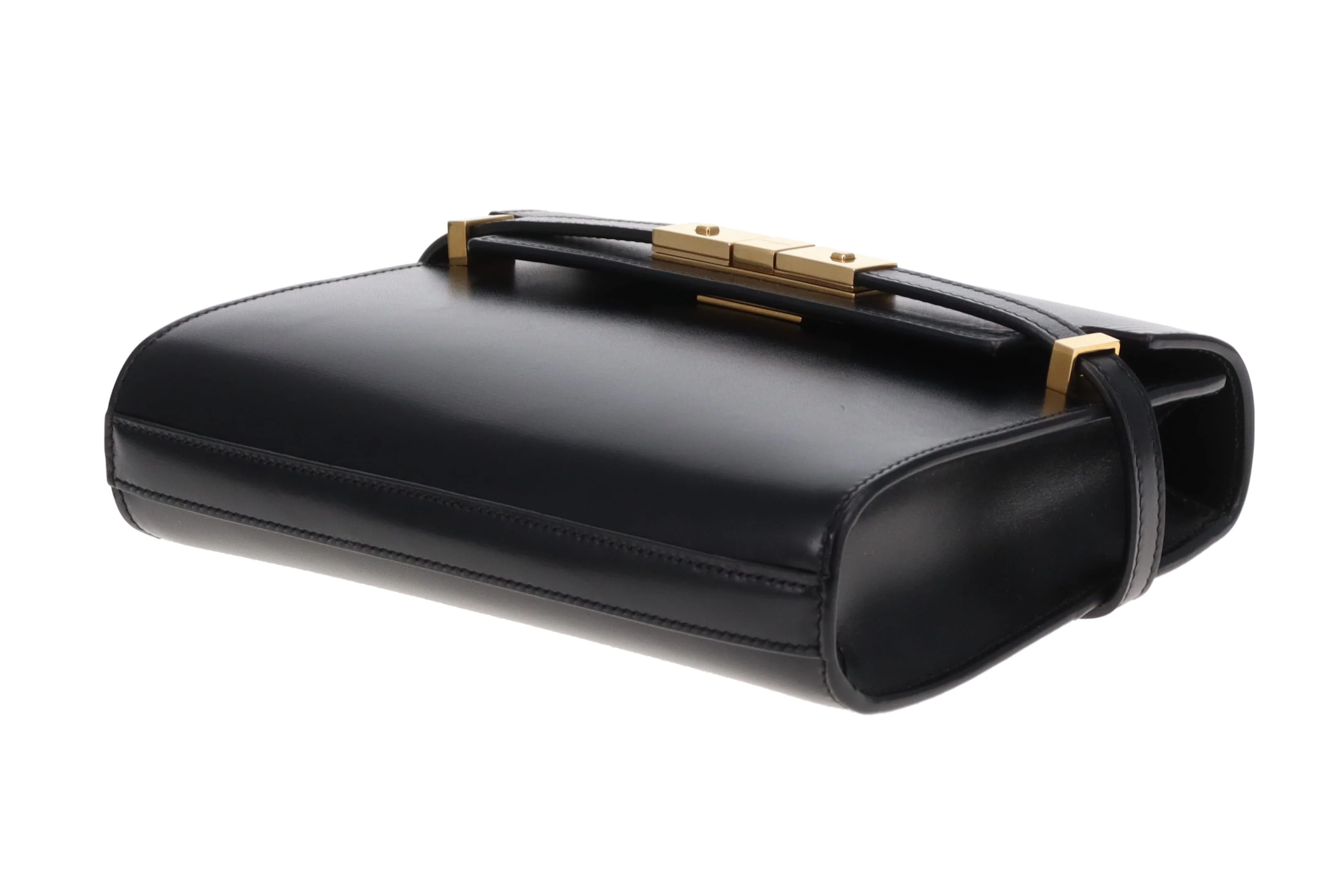 Saint Laurent Manhattan Mini Black Box Leather Shoulder Bag - Image 9
