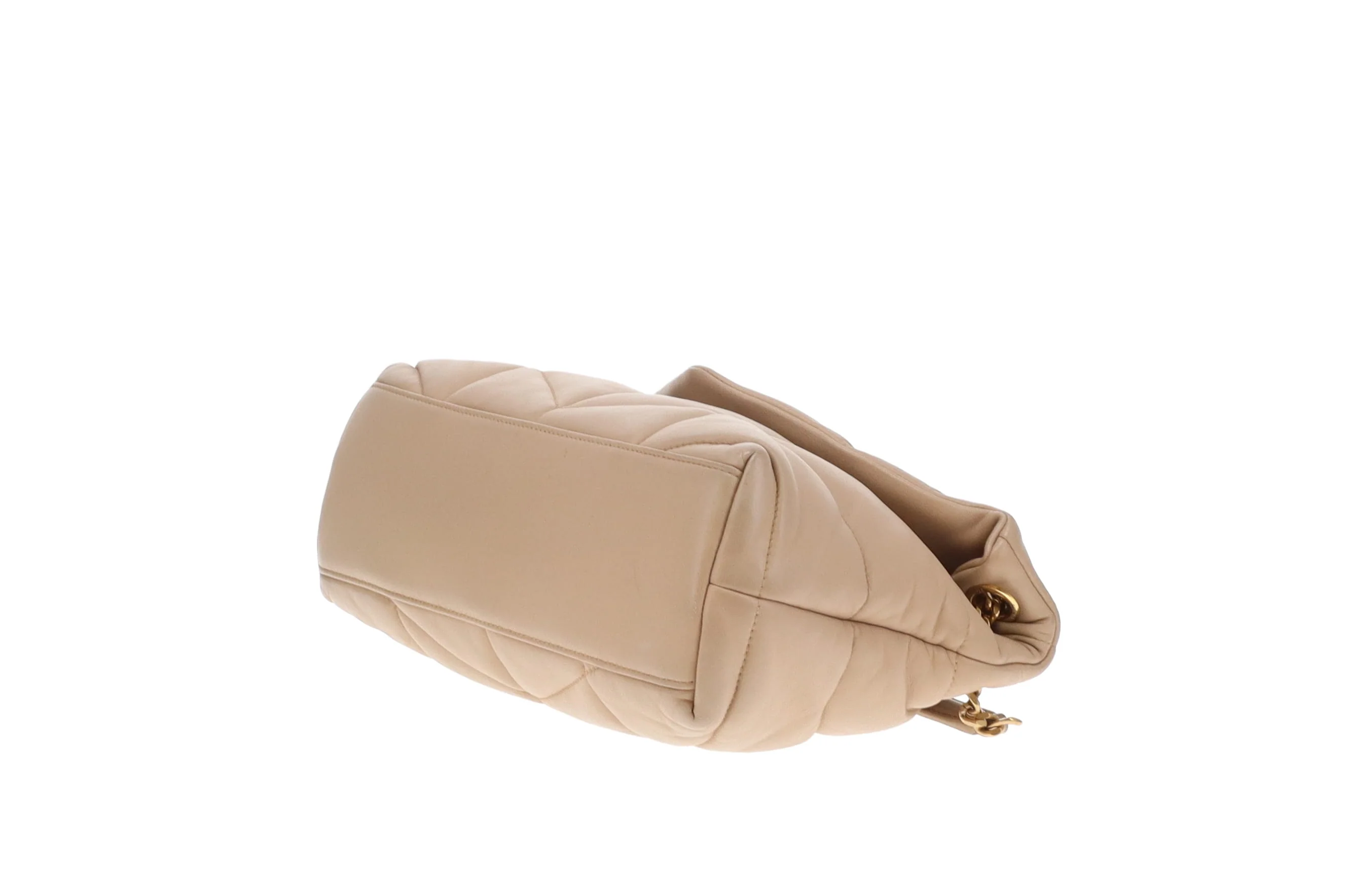 Saint Laurent Puffer Small Beige GHW 2021 - Image 10