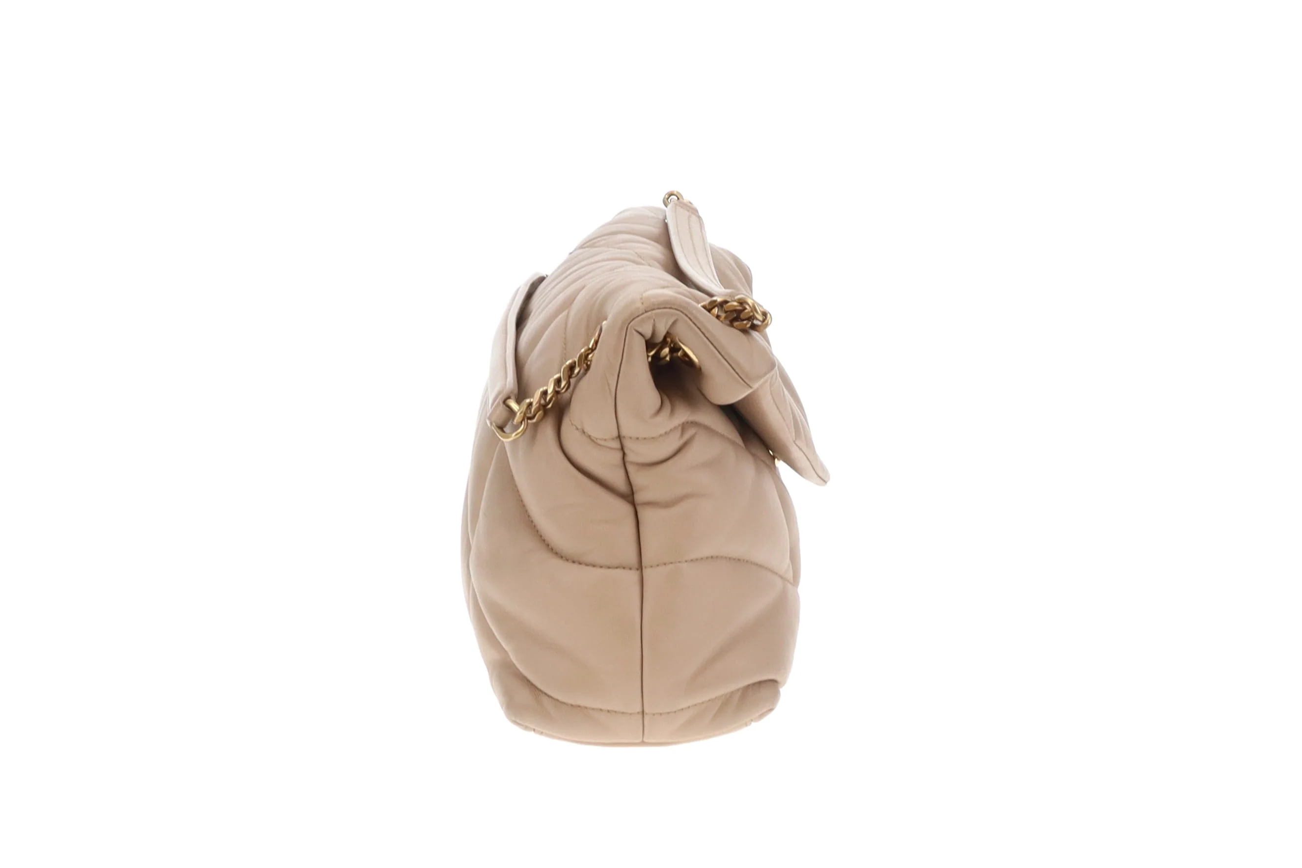 Saint Laurent Puffer Small Beige GHW 2021 - Image 5