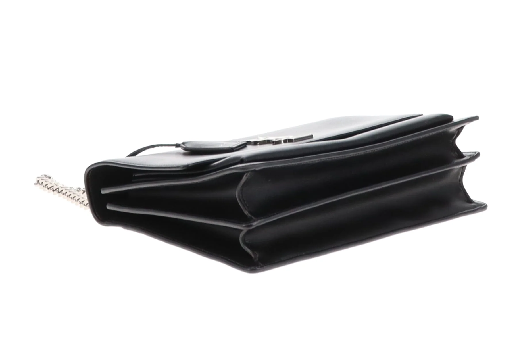 Saint Laurent Sunset Large Black Leather SHW - Image 8