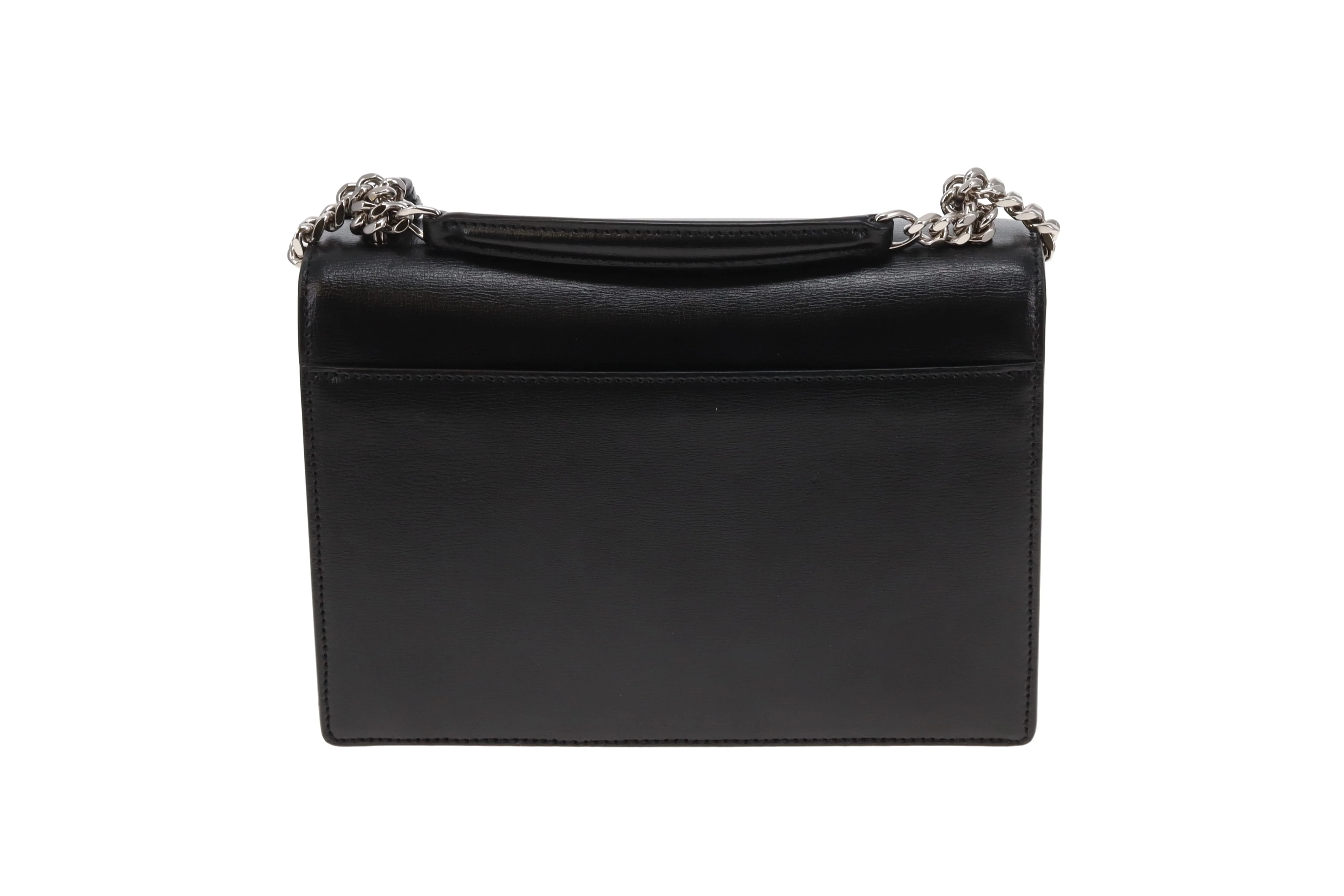Saint Laurent Sunset Medium Black Leather SHW 2024 - Image 7