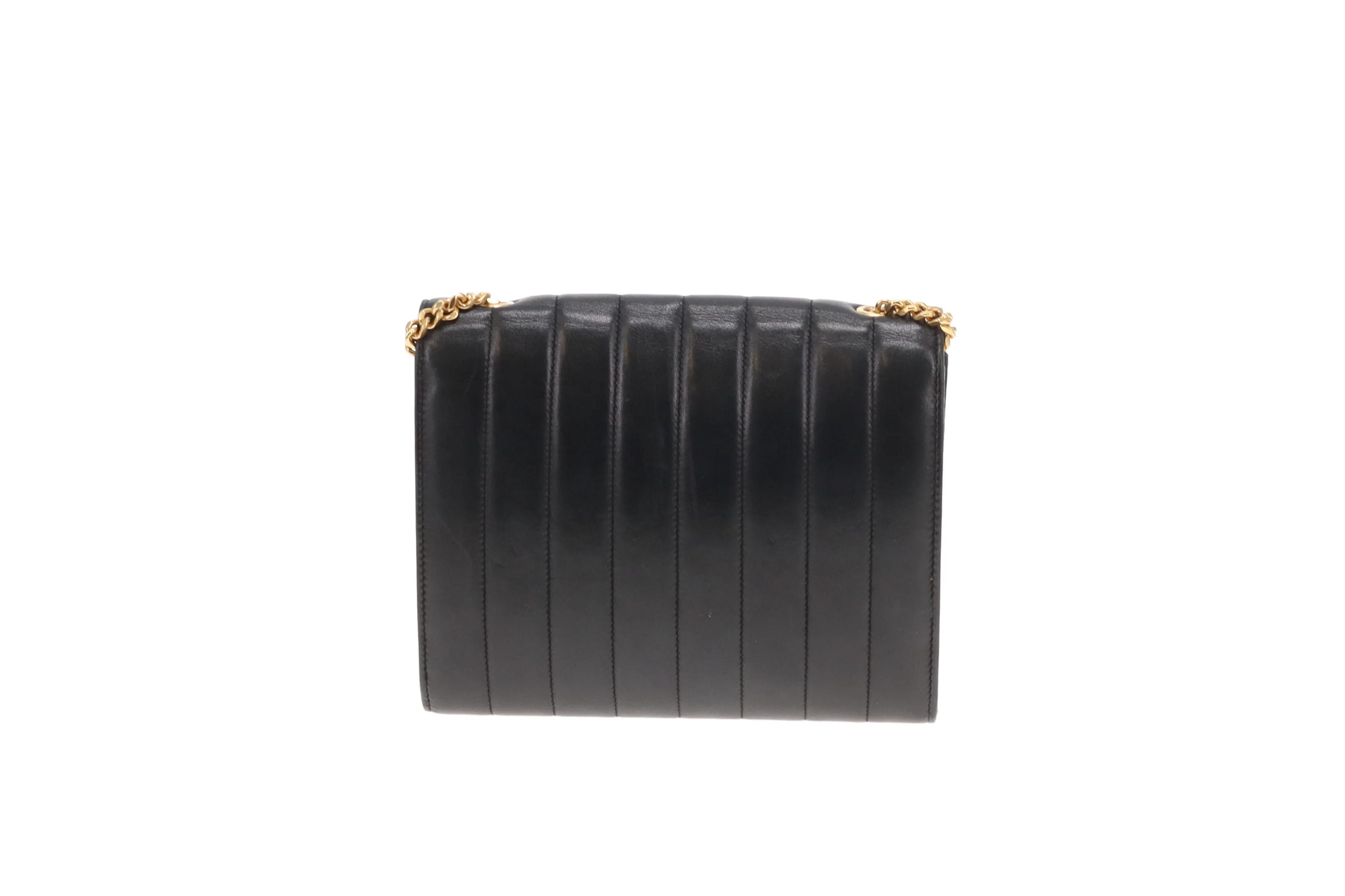 Saint Laurent Vicky Small Quilted Wallet On Chain Black - Image 6