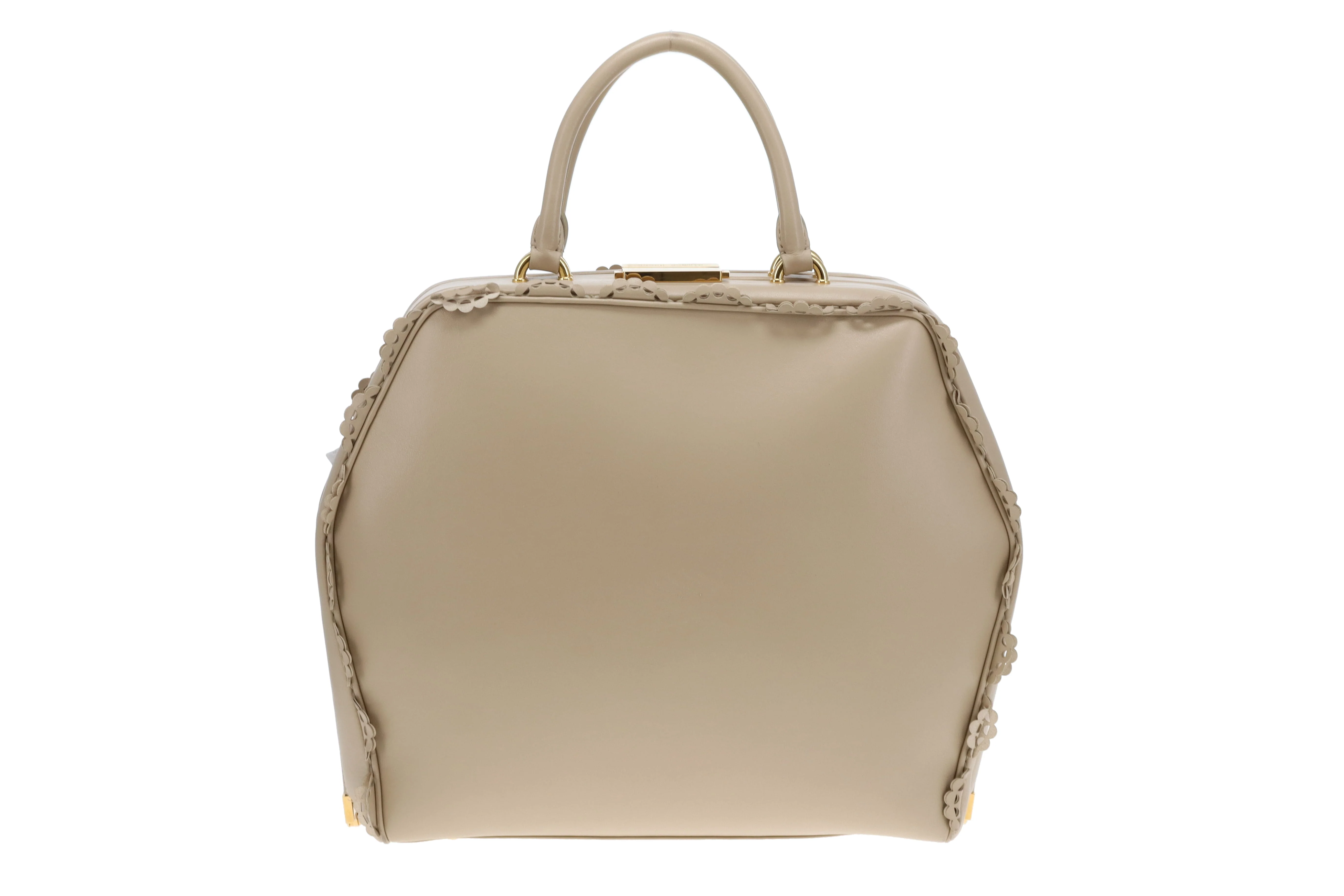 Simone Rocha Scallop Trim Frame Tote Nude - Image 7