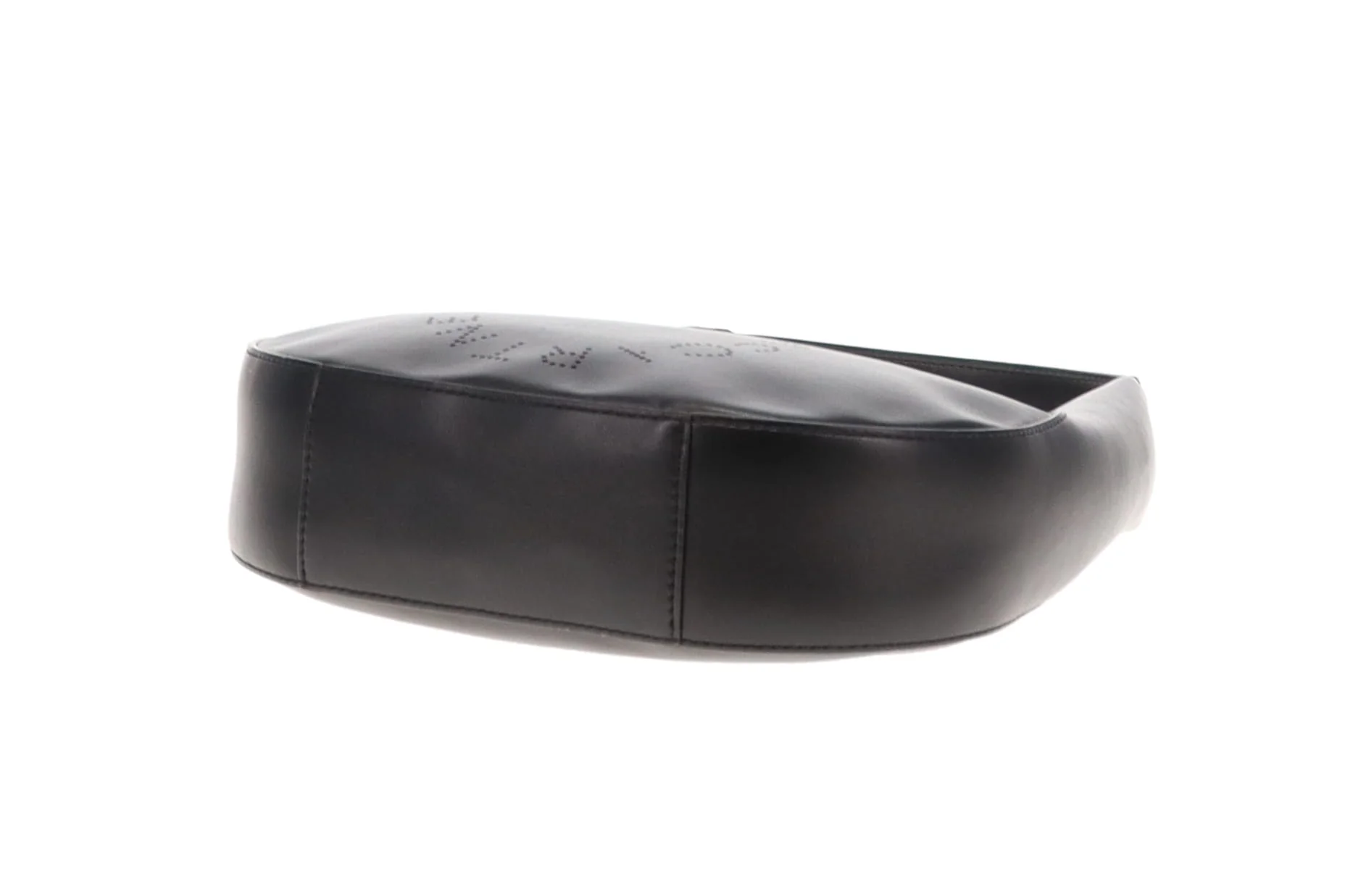 Stella McCartney Black Faux Leather Logo Hobo Shoulder bag - Image 9