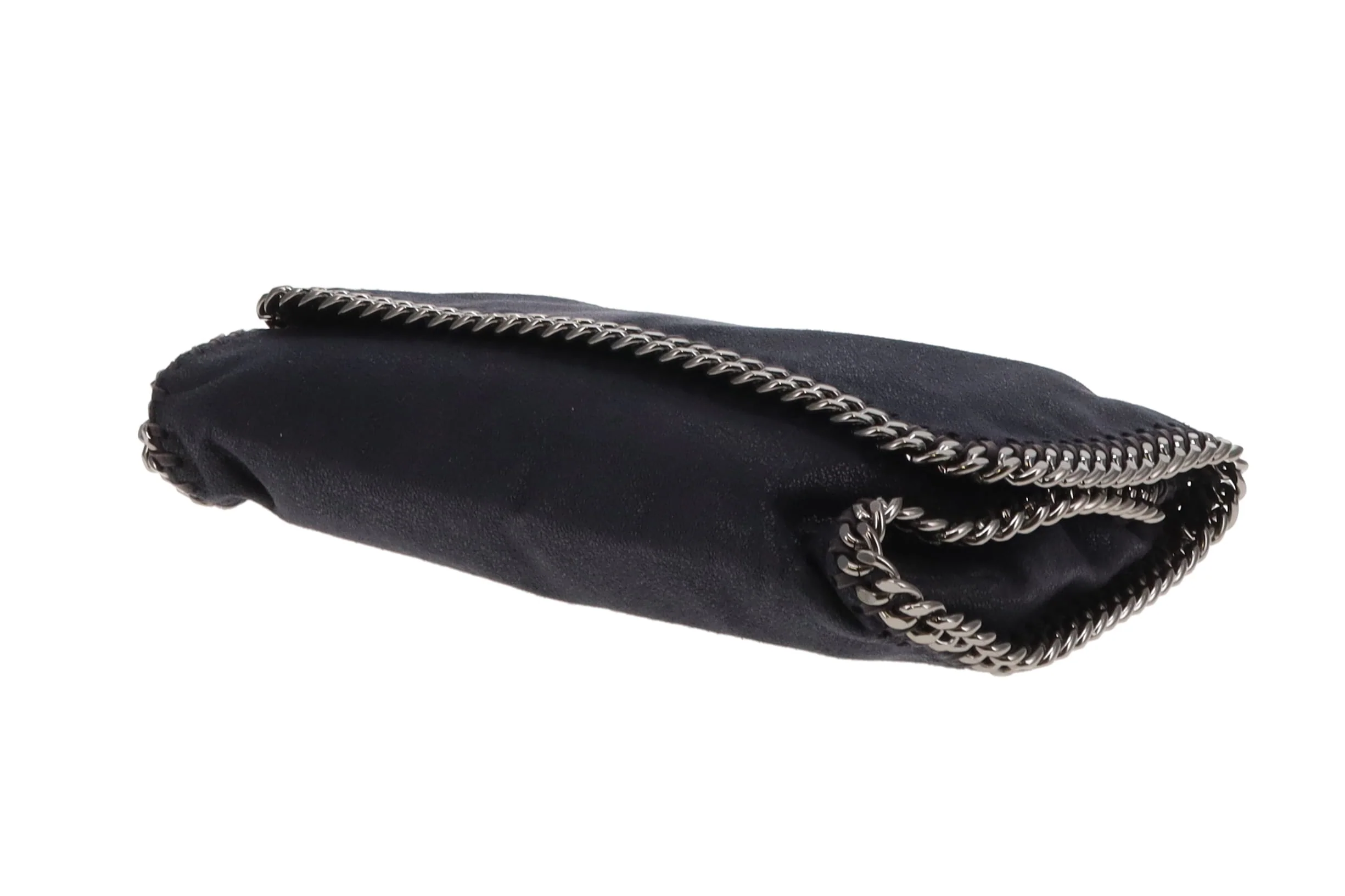 Stella McCartney Falabella Flap Shoulder Bag Navy SHW - Image 9