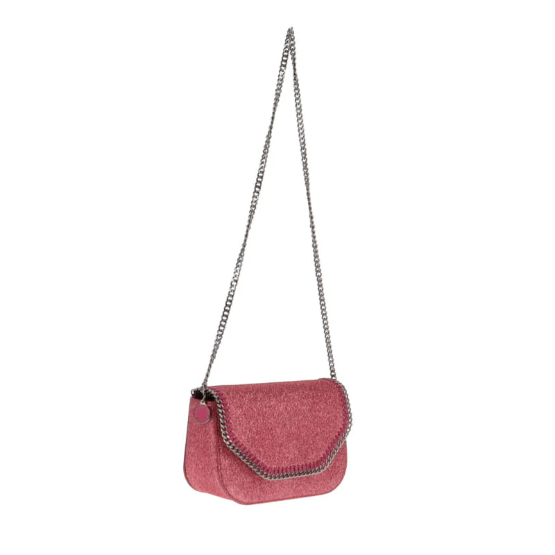 Stella McCartney Falabella Mini Box Glitter Pink - Image 3