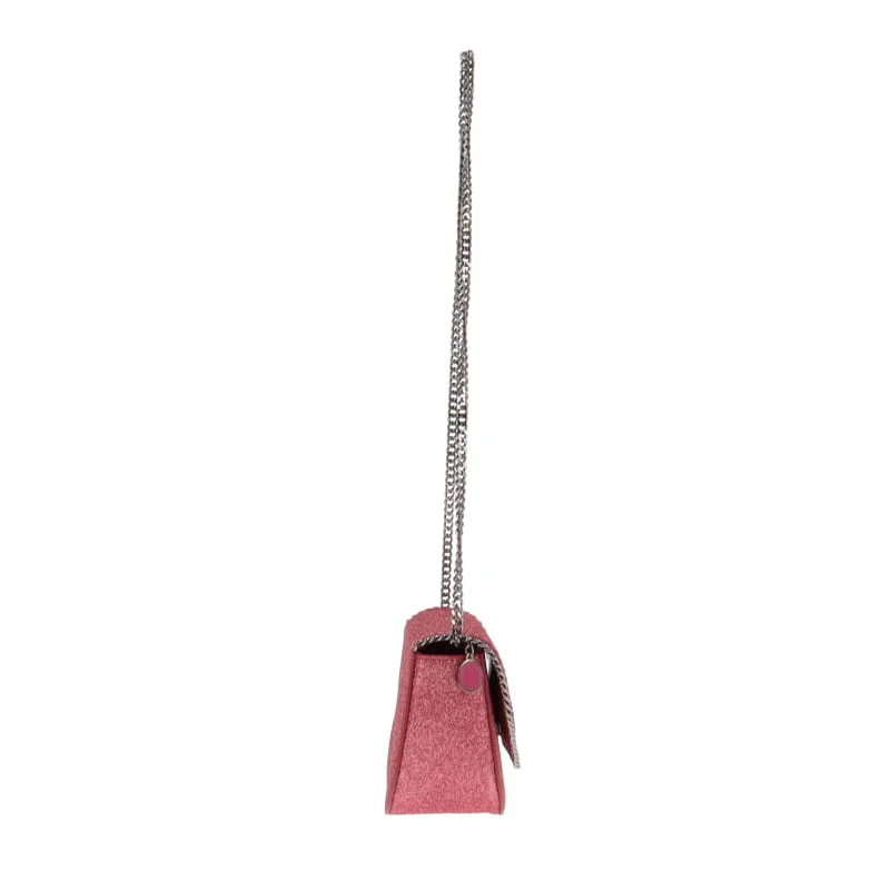 Stella McCartney Falabella Mini Box Glitter Pink - Image 4