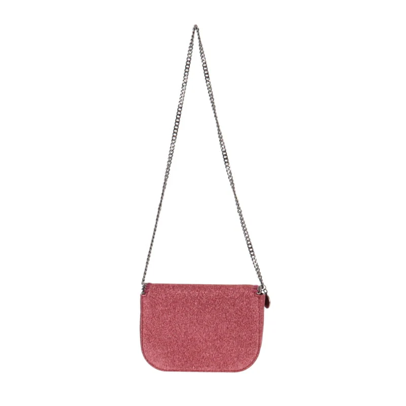 Stella McCartney Falabella Mini Box Glitter Pink - Image 5