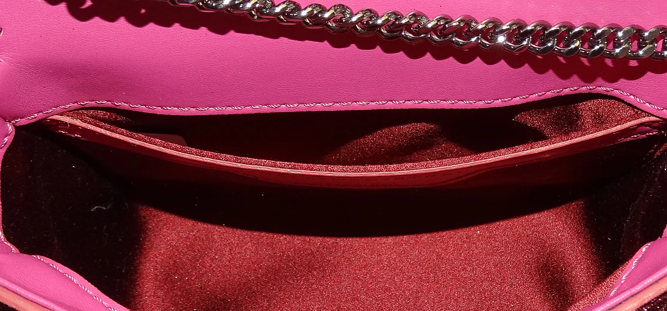 Stella McCartney Falabella Mini Box Glitter Pink - Image 8