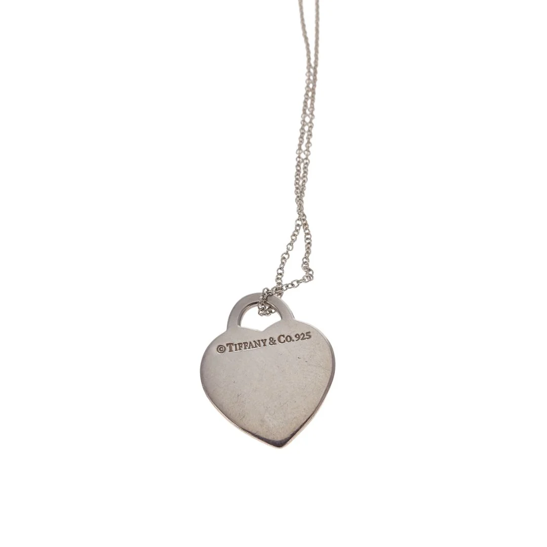 Tiffany & Co RTT Heart Tag Necklace Sterling Silver 2 - Image 5
