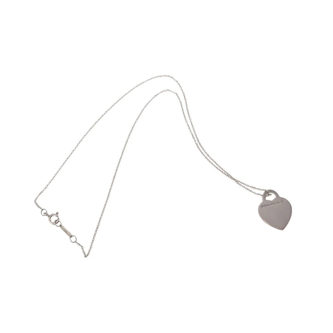 Tiffany & Co RTT Heart Tag Necklace Sterling Silver 2 - Image 7